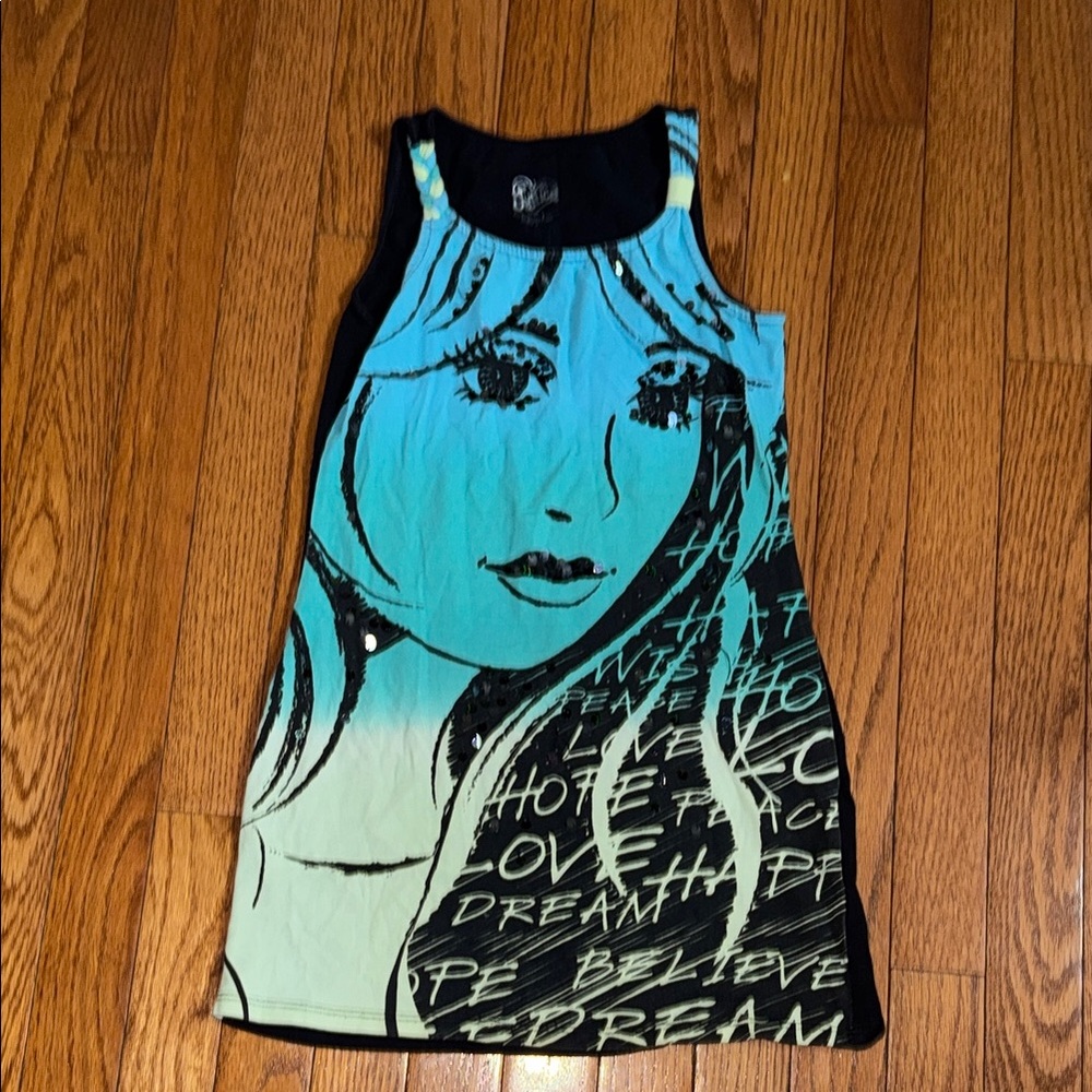 Justice Blue Sundress Sleeveless Scoop Neck